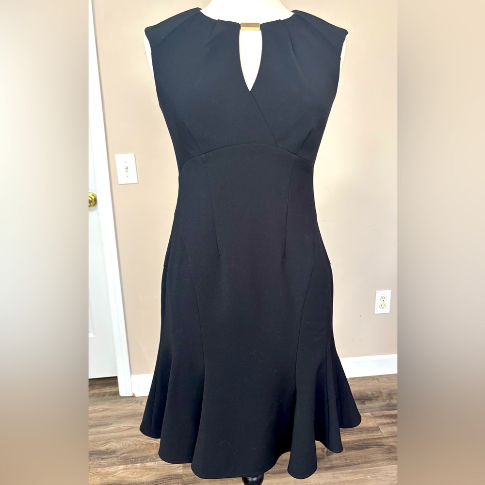 Ann Taylor Black Midi Dress